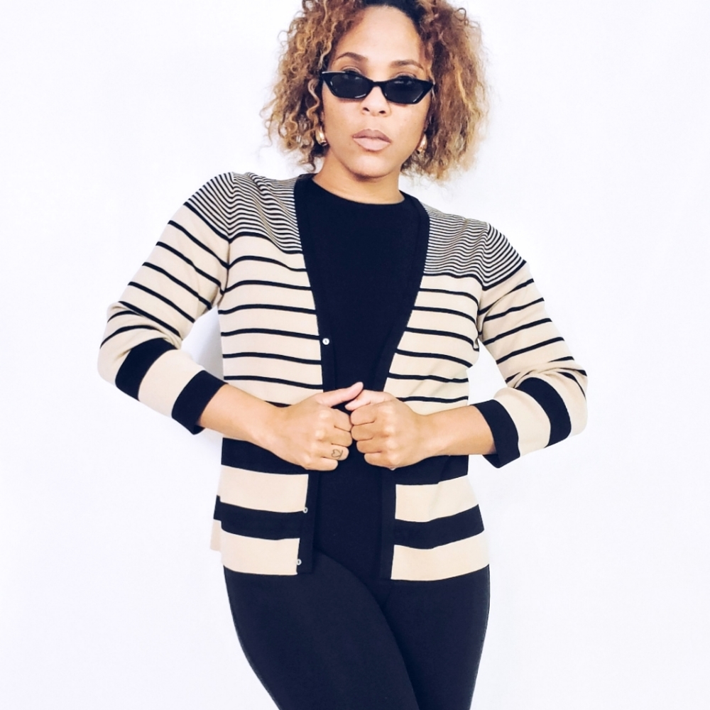 Striped Cardigan - Picture 2 of 7